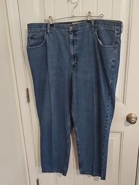 L.L. Bean Relaxed Tappered Fit Men's Denim Jeans in Blue